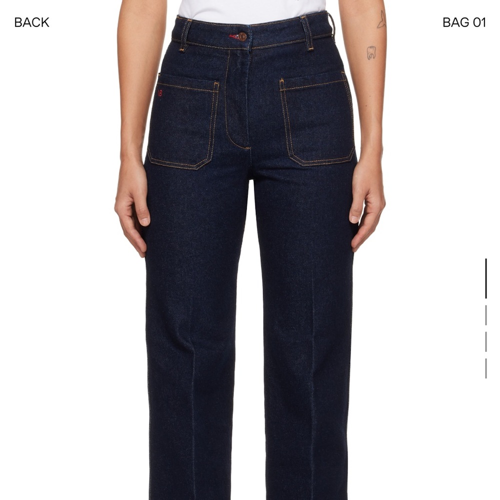 Victoria Beckham Alina Dark Blue Jeans